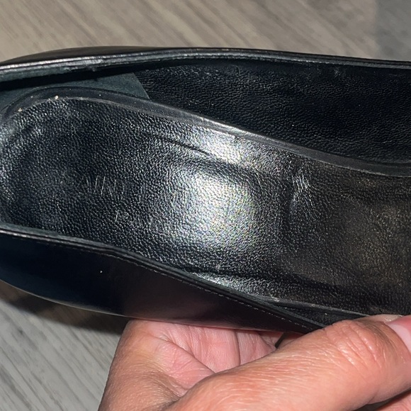 Authentic Saint Laurent Paris Black Leather Heels - Picture 7 of 11